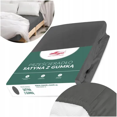 Produktbild von Darymex Spannbettlaken Baumwollsatin 90x200 weich mit Gummizug