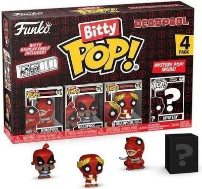 Produktbild von Deadpool Bitty POP! Vinyl Figuren 4er-Pack Dinopool 2,5 cm