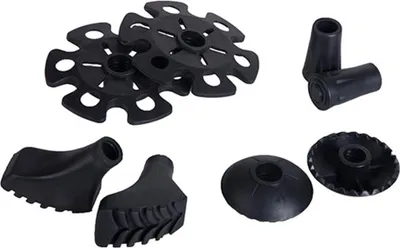 Zdjęcie produktu dla Viking Baskets and Protectors Set Black 4 cm-6 cm Końcówki zapasowe do kijków trekkingowych