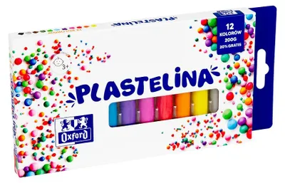 Obrázok produktu pre Oxford Plastelina Regular 200g 12 kolorów