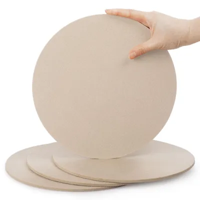 Produktbild von Set mit 4 runden Filz-Untersetzern, Durchmesser 25 cm, für Töpfe und Gläser