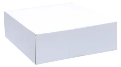 Image de 50 boîtes en carton rigide pour gâteaux, dimensions : 32 x 32 x 9 cm
