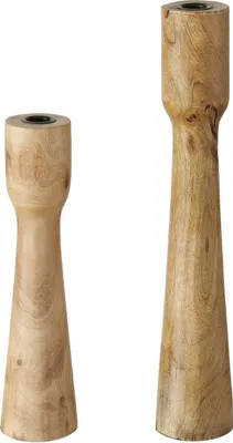 Produktbild von Boltze Kerzenst?nder Caldeas 2-tlg Set, Kerzenhalter aus Holz