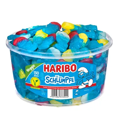 Haribo Aktionspaket Eine Mischung aus 8 verschiedenen Dosen 10005g - Die Schlümpfe