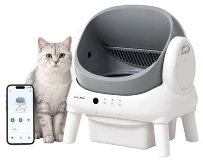 Image de Litière autonettoyante connectée - maison de toilette pour chat eziclean® CATBOT K2i