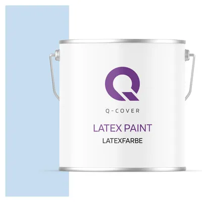 Produktbild von Latexfarbe  5 L Hellblau Innenfarbe Wandfarbe Deckenfarbe Klasse 3 Mattfarbe Scheuerfest Hohe Deckkraft