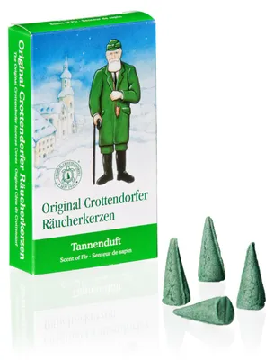 Image de Crottendorfer 1002 Räucherkerze Tannenduft Pack mit 24 Kerzen