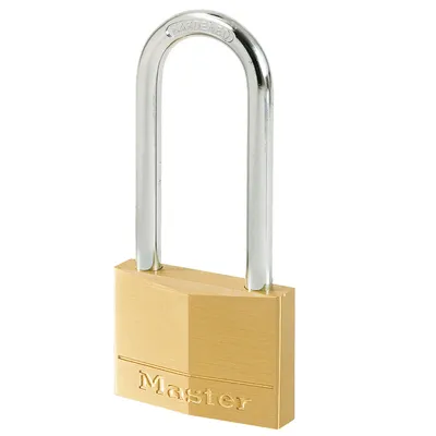 Produktbild von Master Lock 150Eurdlj Vorhängeschloss 50Mm Vollmessing Stahlbügel 64Mm