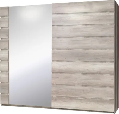 Produktbild von Meublorama MK-MIRO-11-REV2-*6C/233KG, 8 Regale, 2 Tür(en), Weiß, MDF-Platten, 670 mm, 2000 mm