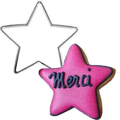 Produktbild von EkoForemki Stern Ausstecher für Plätzchen & Lebkuchen Edelstahl 6 cm