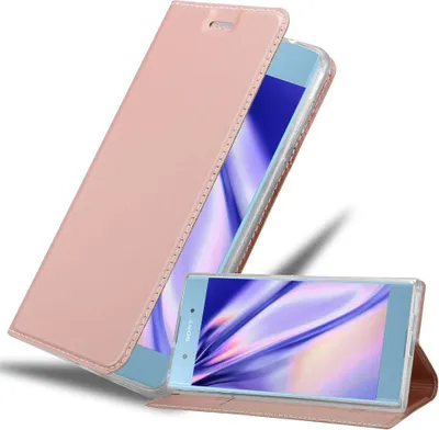 Produktbild von Cadorabo Handyhülle für Sony Xperia XA1 PLUS Schutz Hülle in Rosa Cover Etui Book Case Booklet