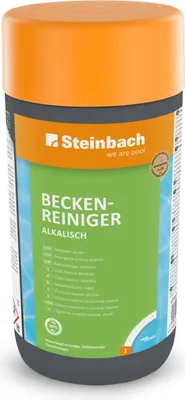 Produktbild von Steinbach | Beckenreiniger alkalisch | kraftvolle Reinigung | schonend zu Oberflächen | ideal für Pools | schnelle Wirkung | Inhalt: 1 Liter