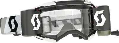 Produktbild von Scott Fury WFS Schwarz/Weiß Roll-Off Motocross Brille