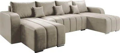 Produktbild von MIRJAN24 Ecksofa Pufetto U, Eckcouch mit Bettkasten und Schlaffunktion, Polstersofa, U-Form vom Hersteller (Farbe: Manila 02)