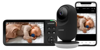 Produktbild von Luvion Babyphone - Supreme Connect 3 - Black | Babyfoon met temperatuurmeter