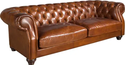 Produktbild von Angel Cerdá 3-Sitzer Chester-Sofa in cognacbraunem Leder 6228