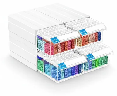Produktbild von InAndOutdoorMatch - Diamond Painting Aufbewahrungsbox - 140 Behälter, KI-generiertes Bild