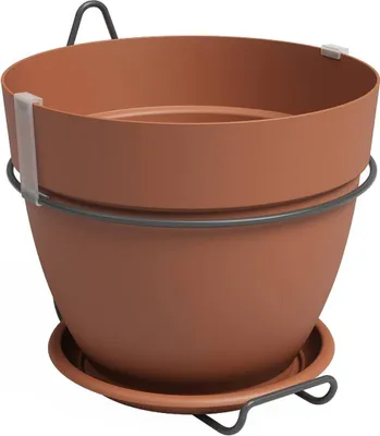 Produktbild von artevasi© CAPRI CAMPANA Wandtopf Terracotta Ø 20 cm mit Halter - Kunststoff