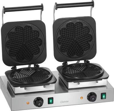 Produktbild von Doppel-Waffeleisen Herzwaffel 210mm
