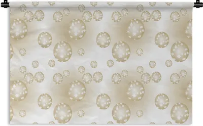 Produktbild von MuchoWow® Wandteppich Wandbehang Weihnachtskugeln - Winter - Weihnachten 60x40 cm Tapisserie Dekoration Wandtuch - Wanddekorationen