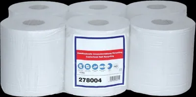 Produktbild von Handtuchpapierrollen weiß Midi, 1-lag., 6 Rollen