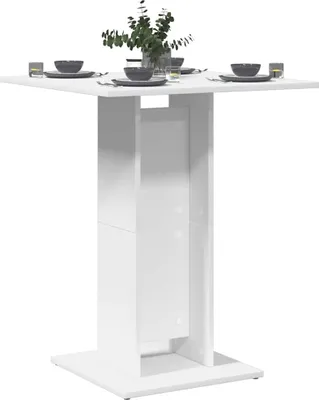 Obrázok produktu pre vidaXL Bistro stôl biely 60x60x75 cm Materiál drevo