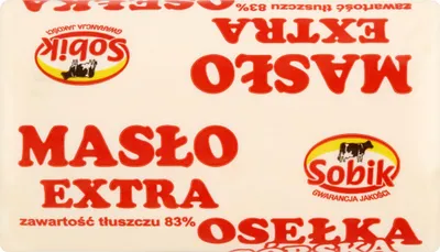 Zdjęcie produktu dla Masło Osełka 200 g Sobik ekstra