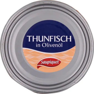 Produktbild von Saupiquet Thunfisch in Olivenoel Thunfischstücke in der Dose 185g