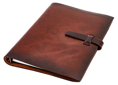 Obrázok produktu pre Krížový zápisník A5, kožená väzba, doplniteľný, 200 strán, organizér pre podnikateľov, rozmer 23 x 17 cm