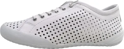Image de Andrea Conti - Chaussures de sport pour femmes, lacets, style sportif, couleur blanche, pour le quotidien