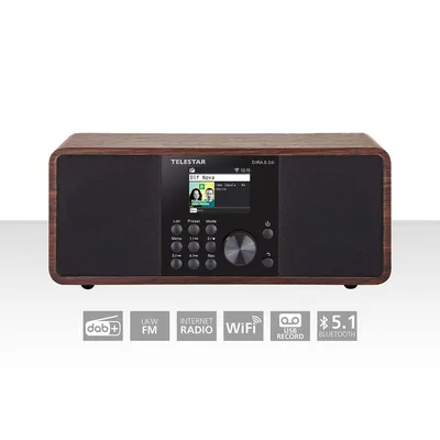 Obrázek produktu pro DIRA S 24i Multifunkční stereo rádio DAB+ / FM / Internet / Bluetooth Wood