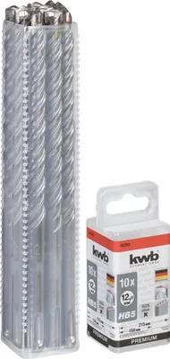 Produktbild von KWB HB5 SDS Plus Hammerbohrer, 215/150 mm, Ø 12 mm, 10 Stück