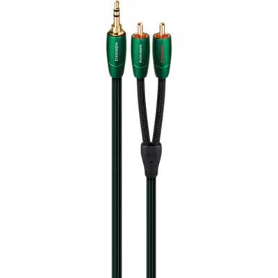 Produktbild von AudioQuest 1.5m Evergreen 3.5mm - 2xRCA, 3.5mm, Männlich, 2 x RCA, Männlich, 1,5 m, Schwarz