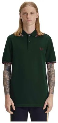 Produktbild von Fred Perry Poloshirt dunkelgrün normale Passform kurze Ärmel