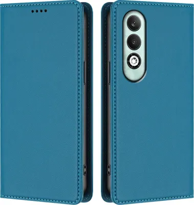 Image de Etui en cuir pour Oppo K12X 5G, étui magnétique en cuirPolyuréthaneavec stand Lake bleu