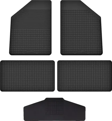 Produktbild von Gummi Fußmatten Set Für: Lancia Voyager (2008-2016) Gummimatten Schwarz