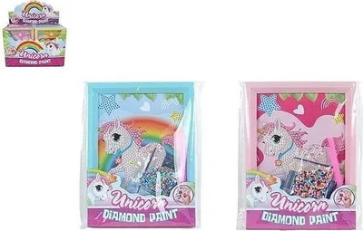 Immagine prodotto di Unicorno immagine diamante 18,5 cm 4 penne 590227