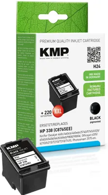 Image de KMP 1022,4338 KMP H24 Tintenpatrone schwarz kompatibel mit HP C 8765 E