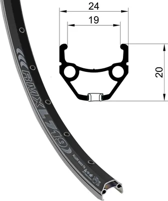 Produktbild von Remerx Rad L-719 Dragon28-29 Zoll Aluminium 36G schwarz