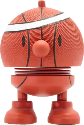 A close-up studio shot of a Hoptimist Basketball Bumble S toy.