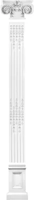 Produktbild von Kapitell für Pilaster | vorgrundierte Oberfläche | Wanddekor | Barock | Stuck | schöner Wohnen | weiß | Polyurethan| 430 x 260 mm | FR31A