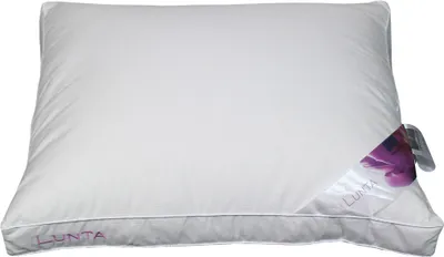 Produktbild von Kopfkissen Polydaun LUNTA – waschbare Daunen – weiß – 1200 Gramm – 62x50x10/5 cm