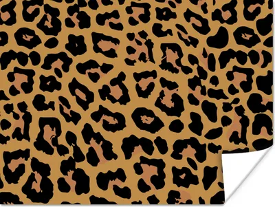 Produktbild von MuchoWow® Poster Panther Druck - Tiere - Braun 120x90 cm - Wandbild