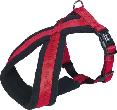 Obrázok produktu pre Nobby Soft Grip, Pes, Popruh proti ťahaniu, S-M, Červená, Nylon, Jednofarebné