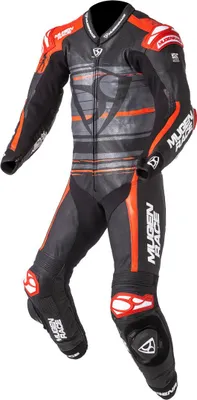 Immagine prodotto di MUGENRACE RC-Max Uno tuta in pelle perforata da moto 1 pezzo, nero/rosso, 50