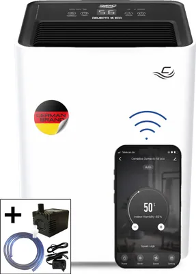 Immagine prodotto di Comedes Demecto 16 eco deumidificatore Wifi, App Control, 16 litri/giorno, con set di pompe