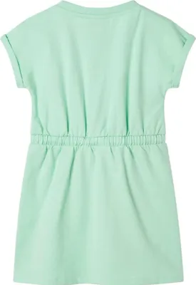 Produktbild von vidaXL Kinderkleid mit Kordelzug Hellgrün 128