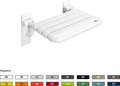 Produktbild von HEWI 801-Klappsitz aus Polyamid Maigrün