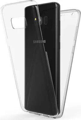 Immagine prodotto di NALIA 360 gradi custodia del telefono cellulare per Samsung Galaxy S8, copertura completa in silicone custodia paraurti nero