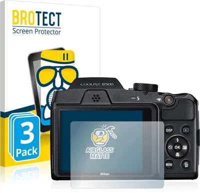 Produktbild von 3x BROTECT Entspiegelungs Schutzglas für Nikon Coolpix B500 Schutzfolie Panzer Folie Glas Display Schutz matt